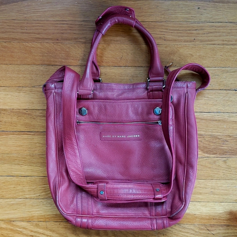 Marc by Marc Jacobs Fuchsia Leather Cross Body